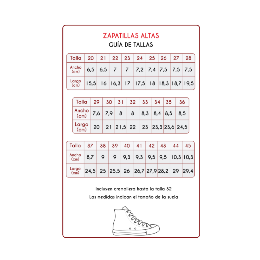 Zapatillas altas de tela - SB