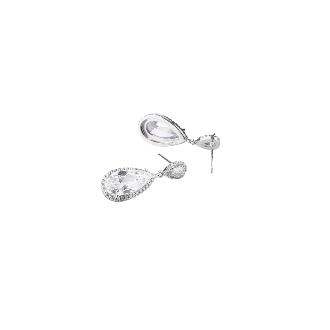 Acero y Plata S925 - Pendientes "Lágrima Real" - LM®