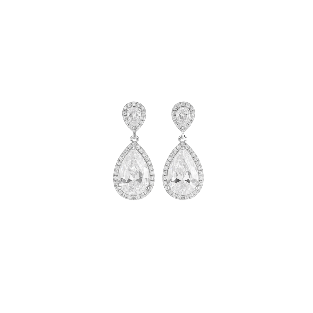 Acero y Plata S925 - Pendientes "Lágrima Real" - LM®