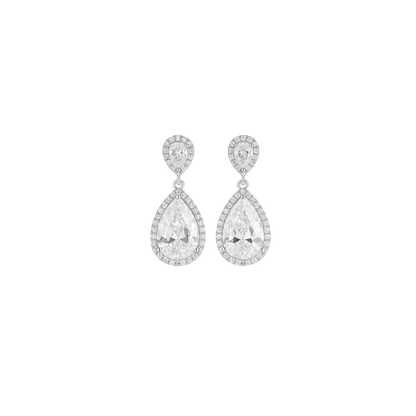 Acero y Plata S925 - Pendientes "Lágrima Real" - LM®