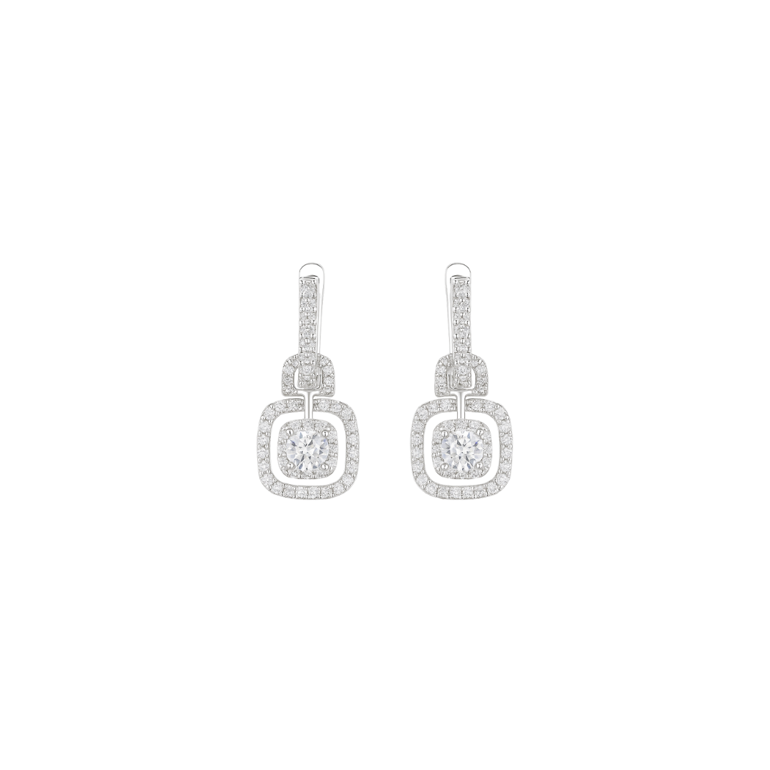 Acero y Plata S925 - Pendientes "Geometric Shine" - LM®