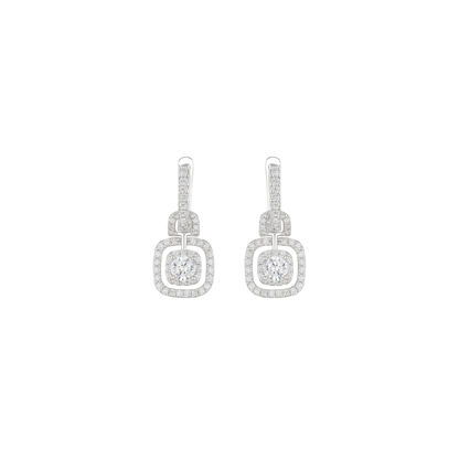 Acero y Plata S925 - Pendientes "Geometric Shine" - LM®
