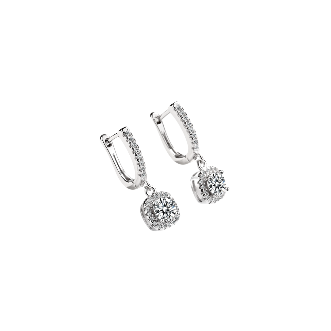 Acero y Plata S925 - Pendientes "Halo Elegance" - LM®