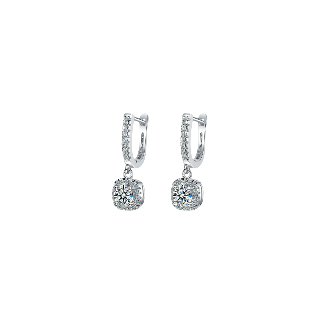 Acero y Plata S925 - Pendientes "Halo Elegance" - LM®
