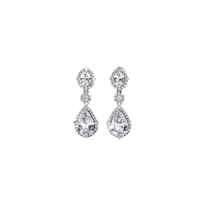 Acero y Plata S925 - Pendientes "Lágrima Imperial" - LM®