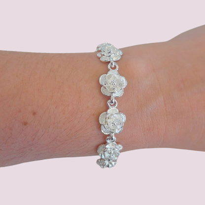Acero y Plata S925 – Pulsera "Rosas Eternas" – LM®