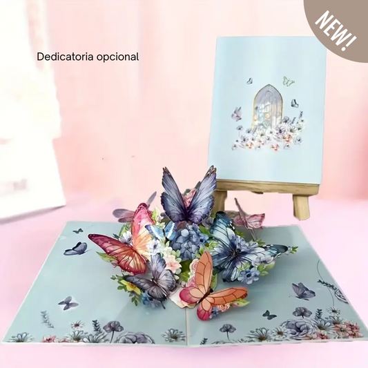 Tarjeta Pop-Up "Vuelo de Mariposas” - LM®