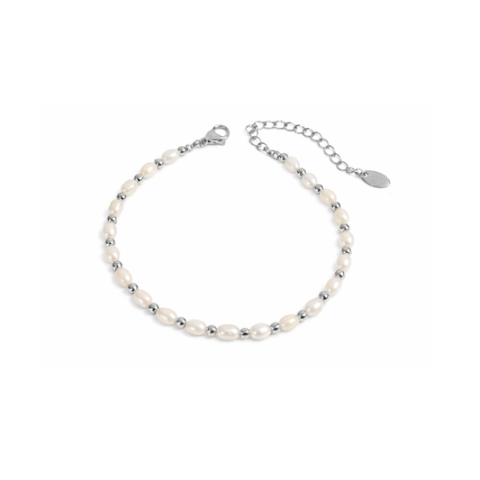 Oro 18K - Pulsera “Perla de Agua Dulce Premium” - LM®