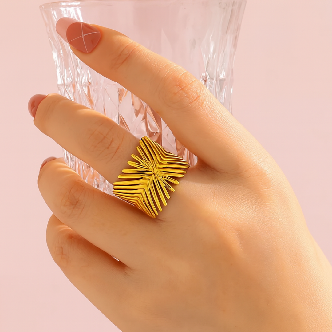 Oro 18K - Anillo “Rayos de Luz” - LM®