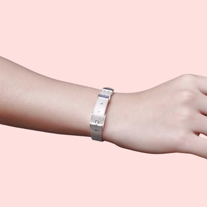 Acero y Plata S925 - Pulsera “Estilo Correa” - LM®