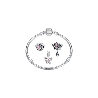 Plata S925 - Pulsera Solidaria con Charms – LM®