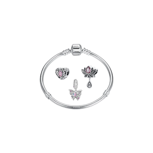 Plata S925 - Pulsera Solidaria con Charms – LM®