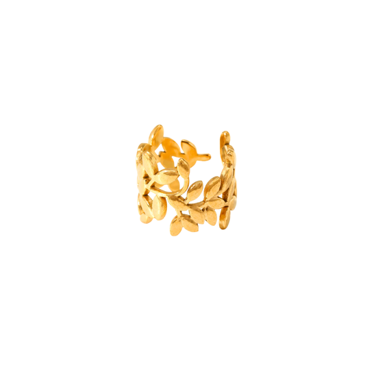 Oro 18K - Anillo “Hojas Eternas” - LM®