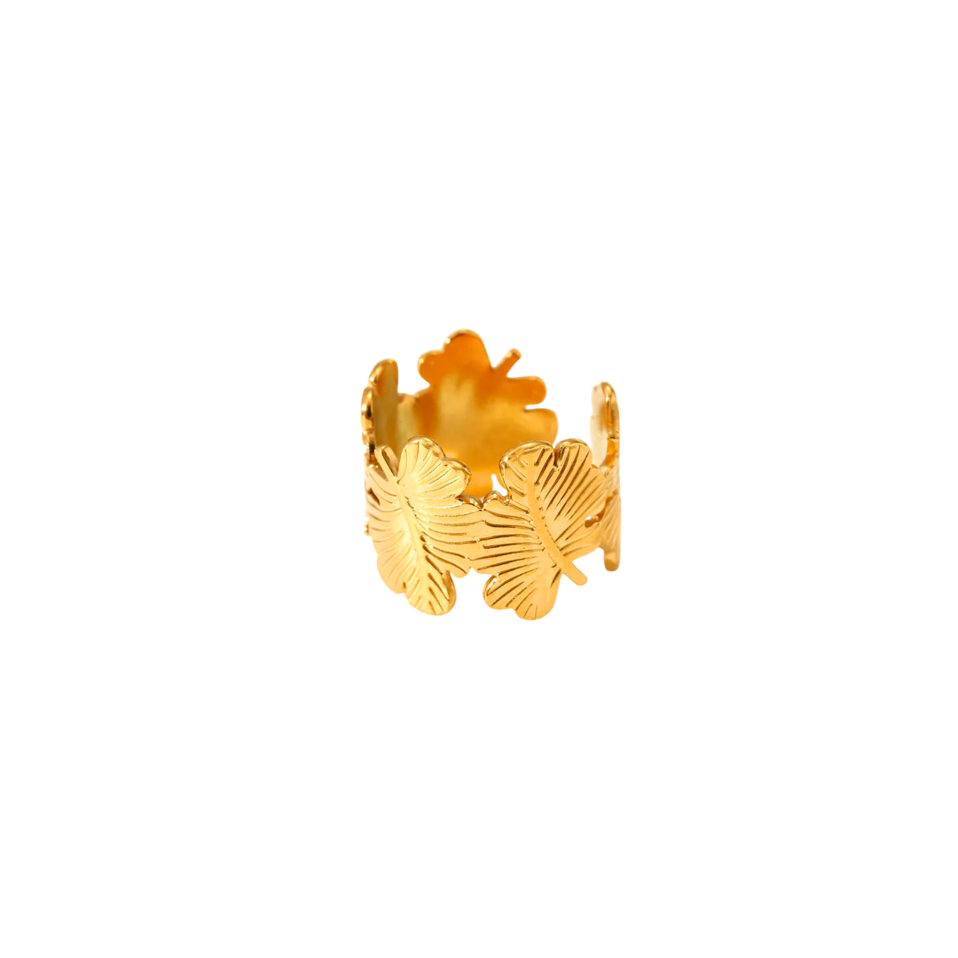 Oro 18K - Anillo “Hojas Eternas” - LM®