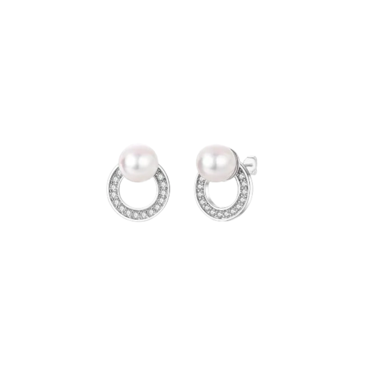 Acero y Plata S925 – Pendientes "Perla Eterna" – LM®