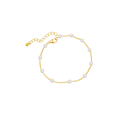 Acero Inoxidable - Pulsera “Perla Dorada” – LM®