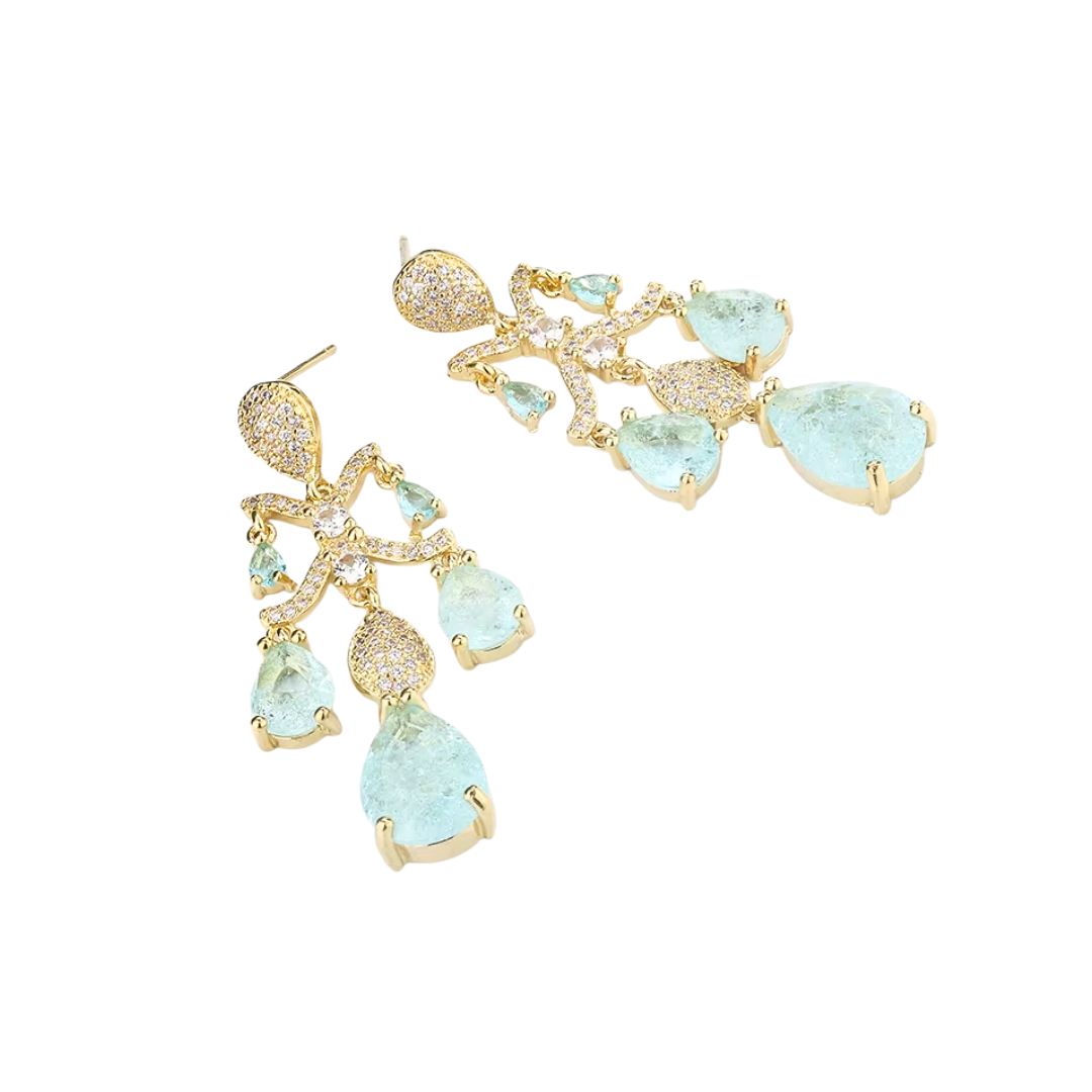 Acero Inoxidable - Pendientes “Aqua Dreams” – LM®