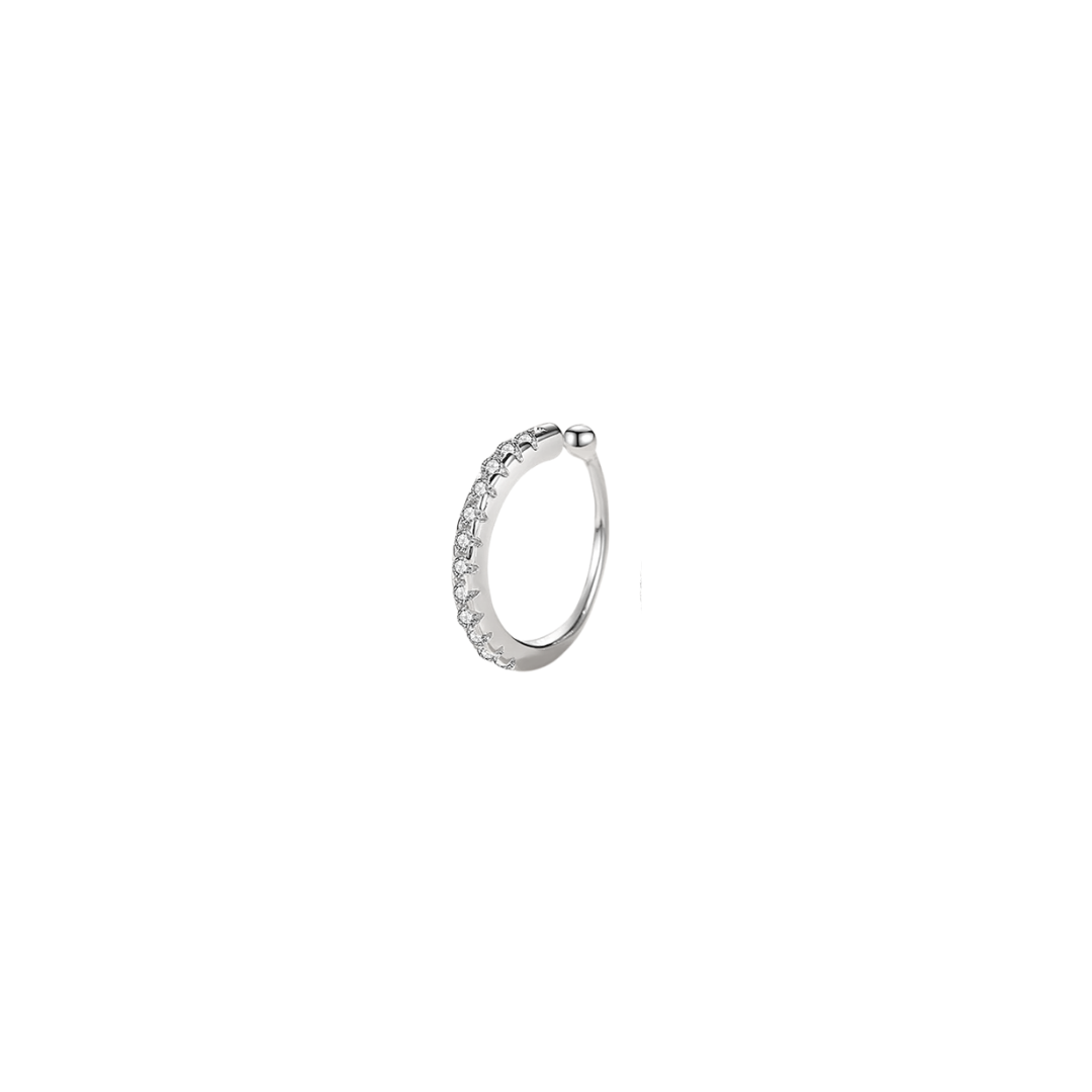 Acero y Plata S925 - Piercing de Clip "Circon" - LM®