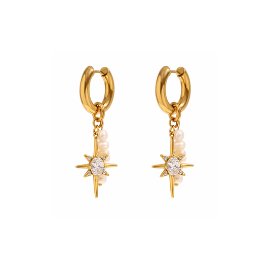 Oro 18K - Pendientes “Perla de Río” - LM®