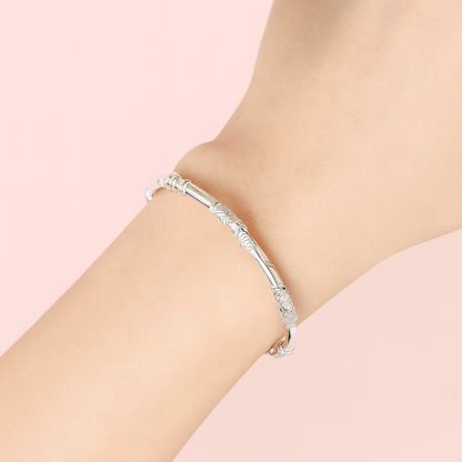 Acero y Plata S925 - Brazalete "Esencia Floral" - LM®