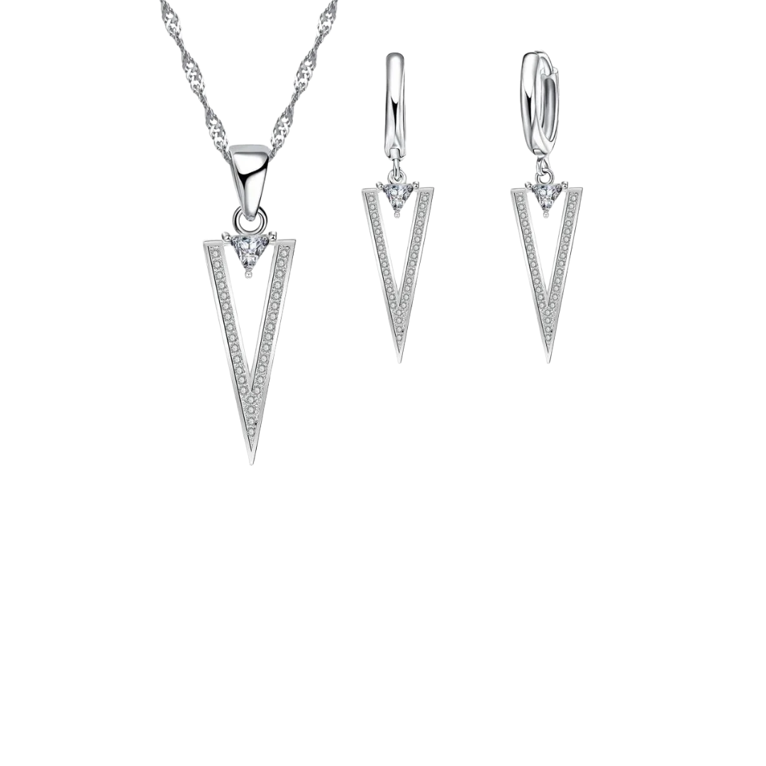Acero y Plata S925 - Conjunto "V Élite" - LM®
