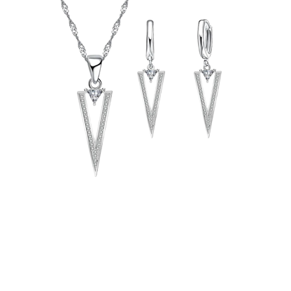 Acero y Plata S925 - Conjunto "V Élite" - LM®