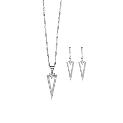 Acero y Plata S925 - Conjunto "V Élite" - LM®