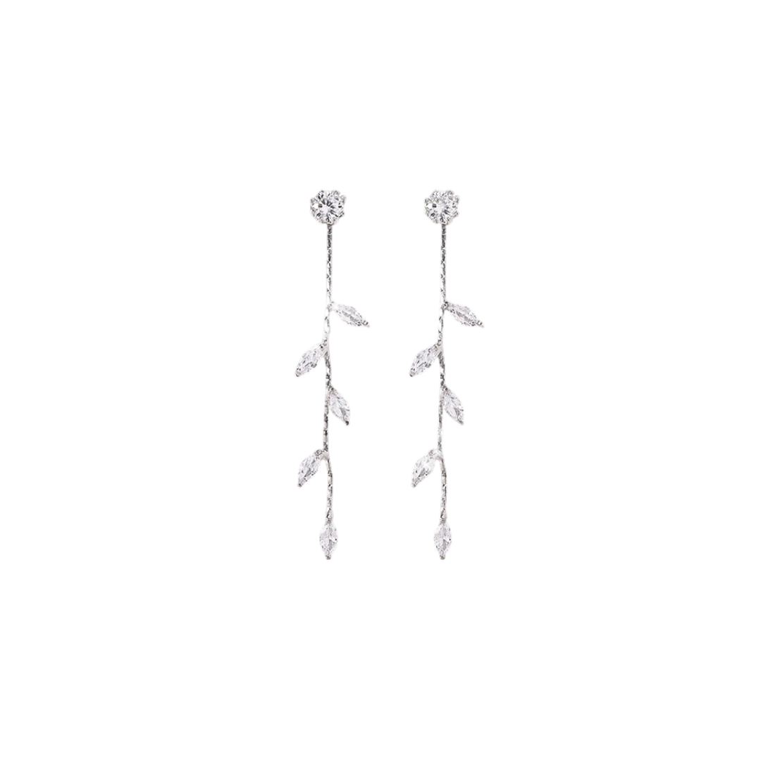 Acero y Plata S925 - Pendientes "Rama de Luz" - LM®