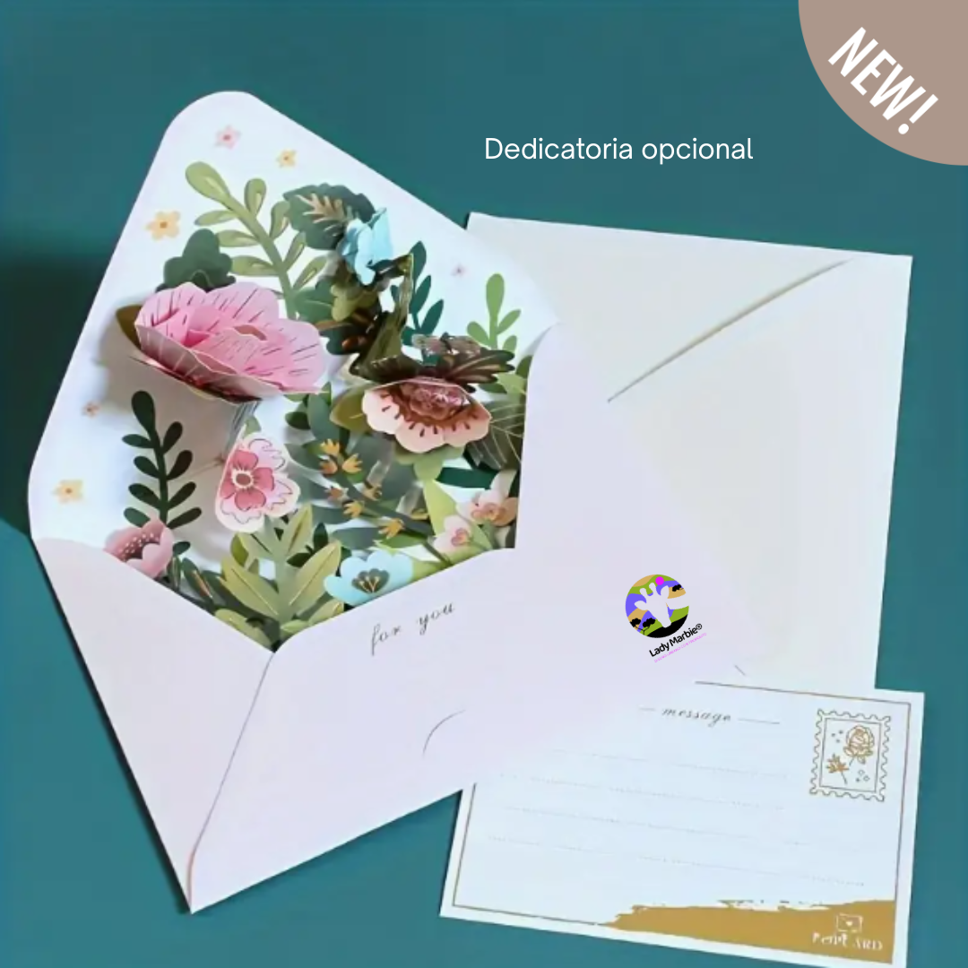 Tarjeta Pop-Up “Jardín Secreto” - LM®