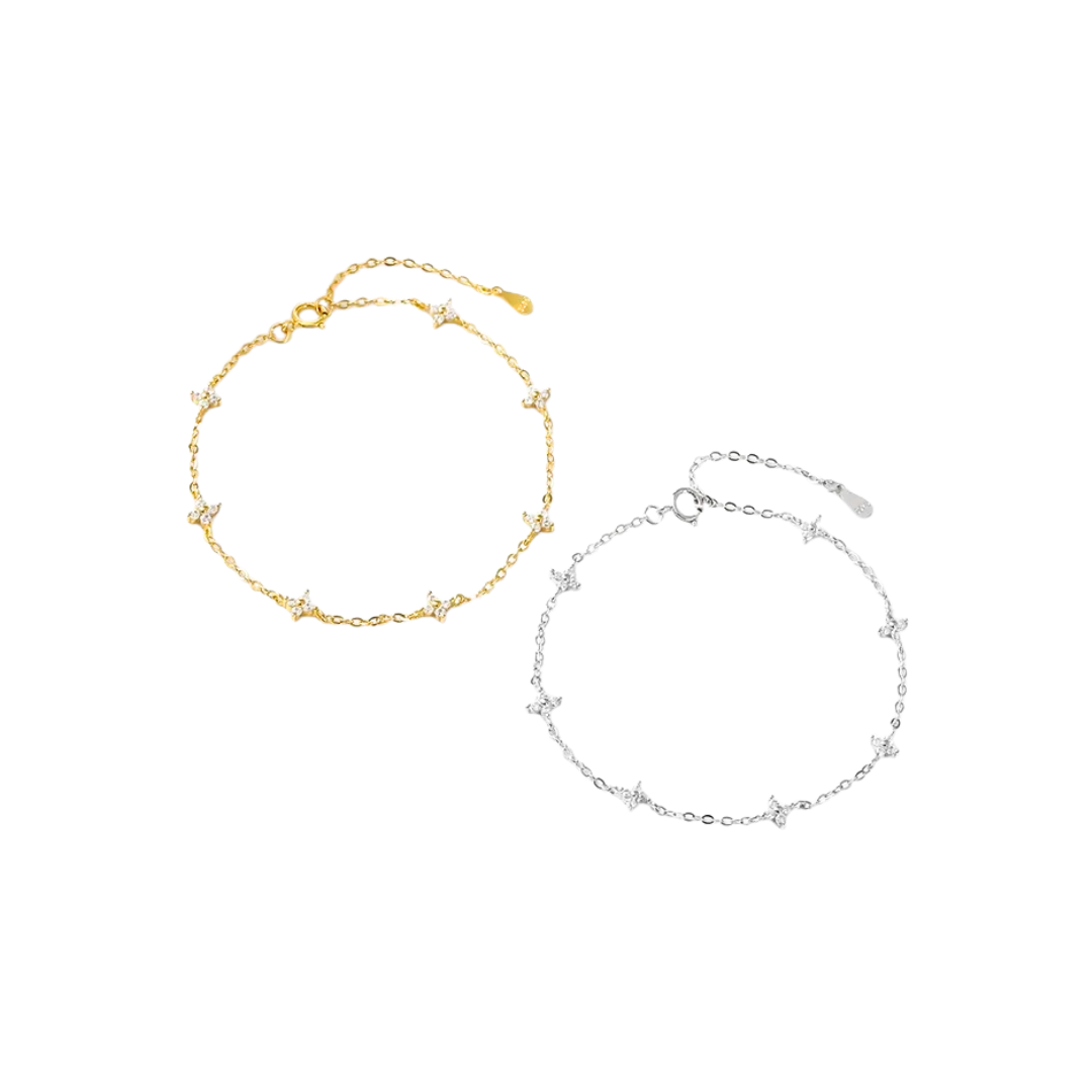 Acero Inoxidable - Pulsera “Brillo Floral” – LM®