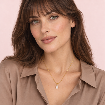 Oro 18K - Collar “Perla de Río” - LM®