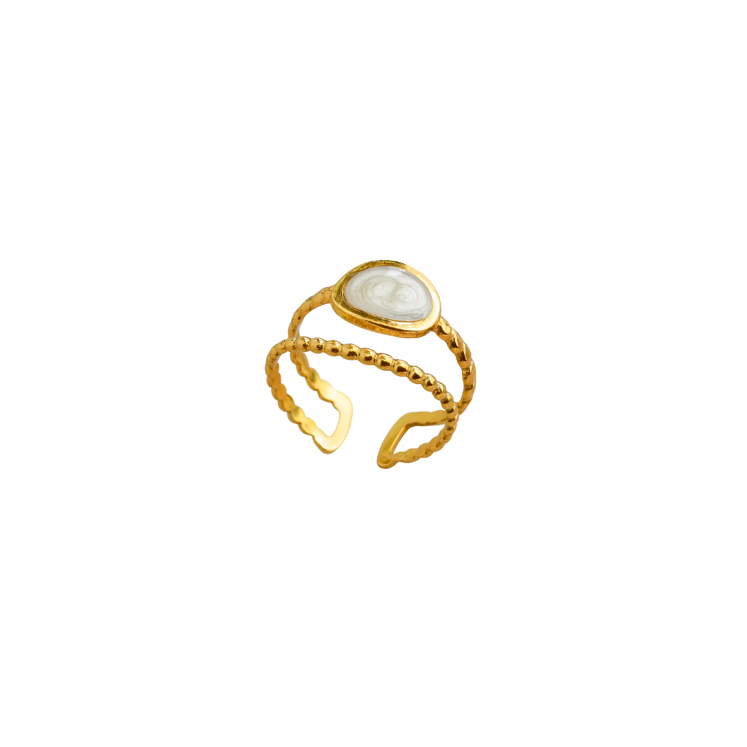 Oro 18K - Anillo “Luz de Nácar” - LM®