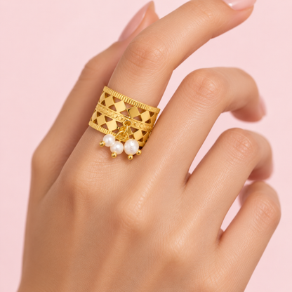 Oro 18K - Anillo “Perla de Río” - LM®