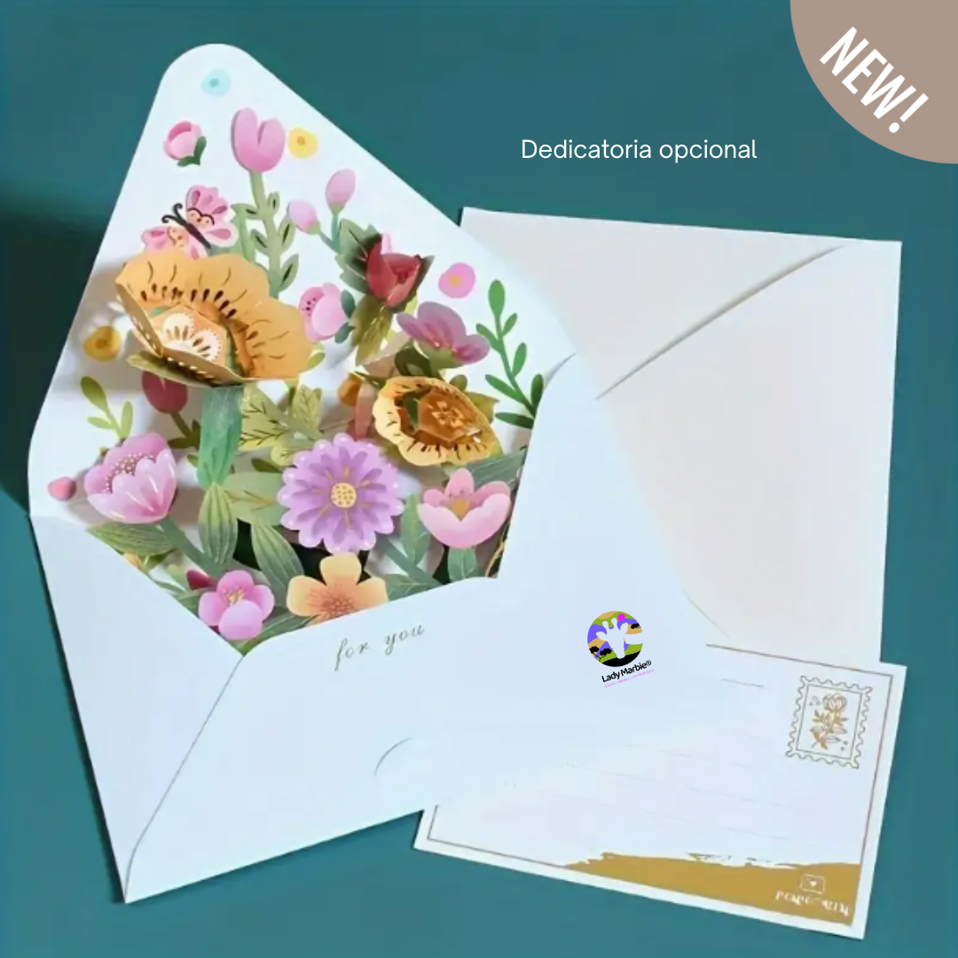 Tarjeta Pop-Up “Jardín Secreto” - LM®