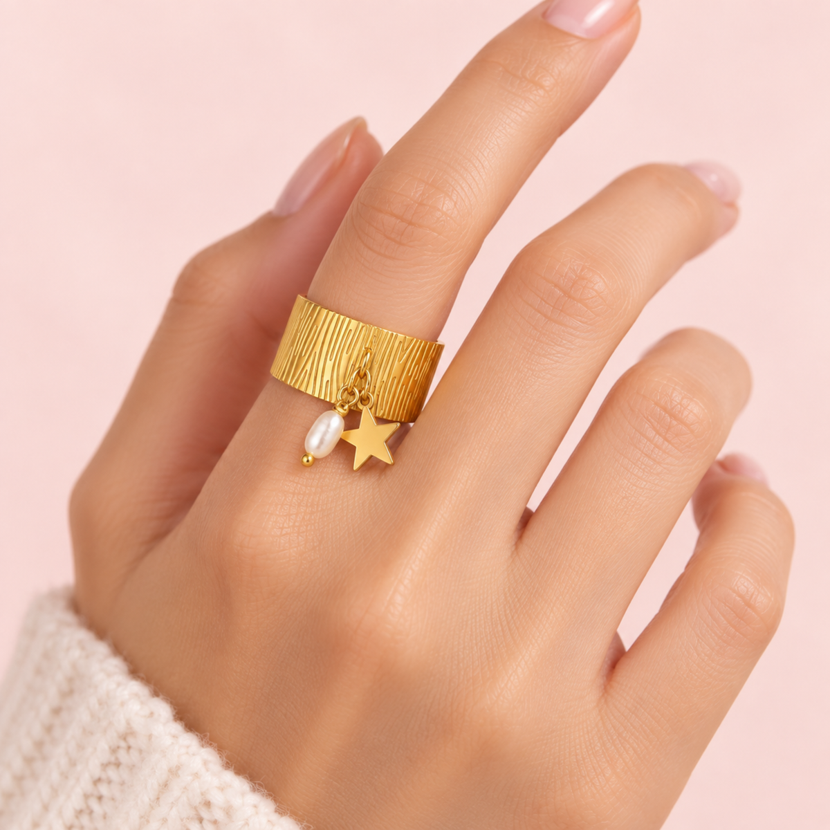 Oro 18K - Anillo “Perla de Río” - LM®
