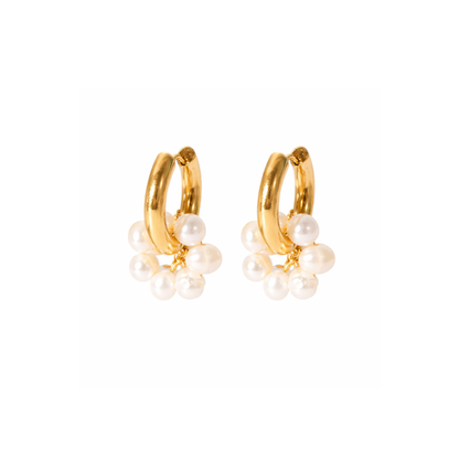 Oro 18K - Pendientes “Perla de Agua Dulce” - LM®