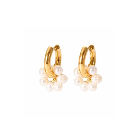 Oro 18K - Pendientes “Perla de Agua Dulce” - LM®