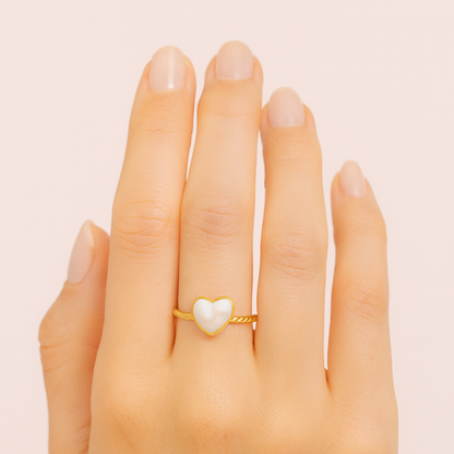 Oro 18K - Anillo “Corazón Radiante” - LM®