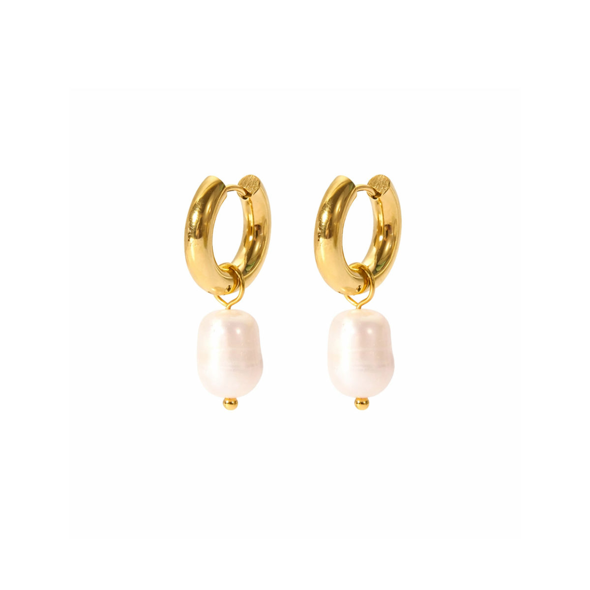 Oro 18K - Pendientes “Perla de Agua Dulce” - LM®
