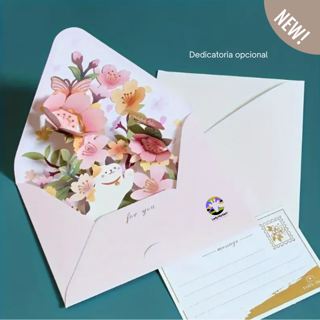Tarjeta Pop-Up “Jardín Secreto” - LM®