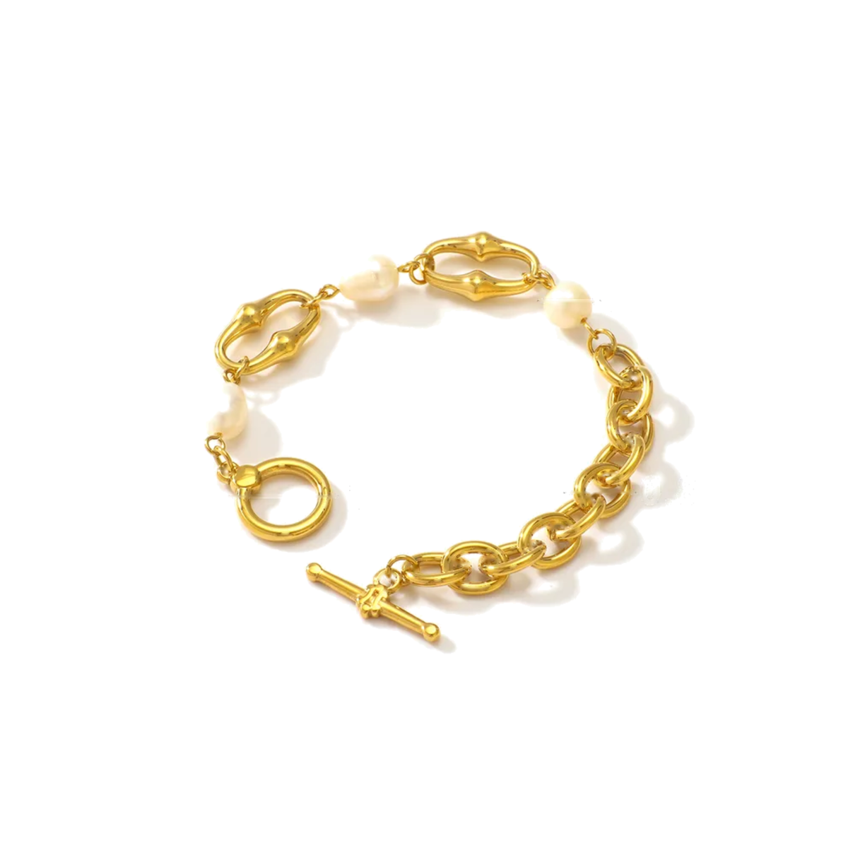 Oro 18K - Pulsera “Perla de Agua Dulce” - LM®