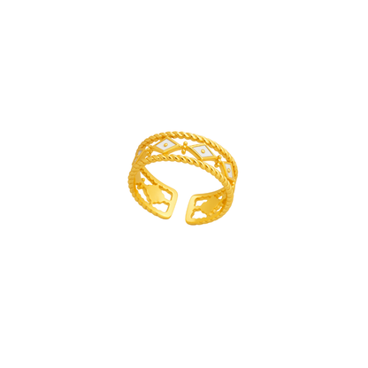 Oro 18K - Anillo “Geometría Dorada” - LM®