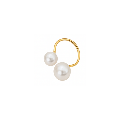 Oro 18K - Anillo “Doble Perla” - LM®
