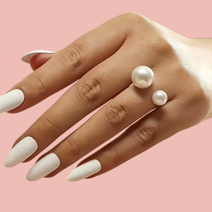 Oro 18K - Anillo “Doble Perla” - LM®