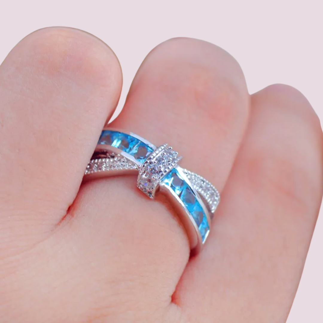 Acero y Plata S925 - Anillo "Blue Whisper" - LM®