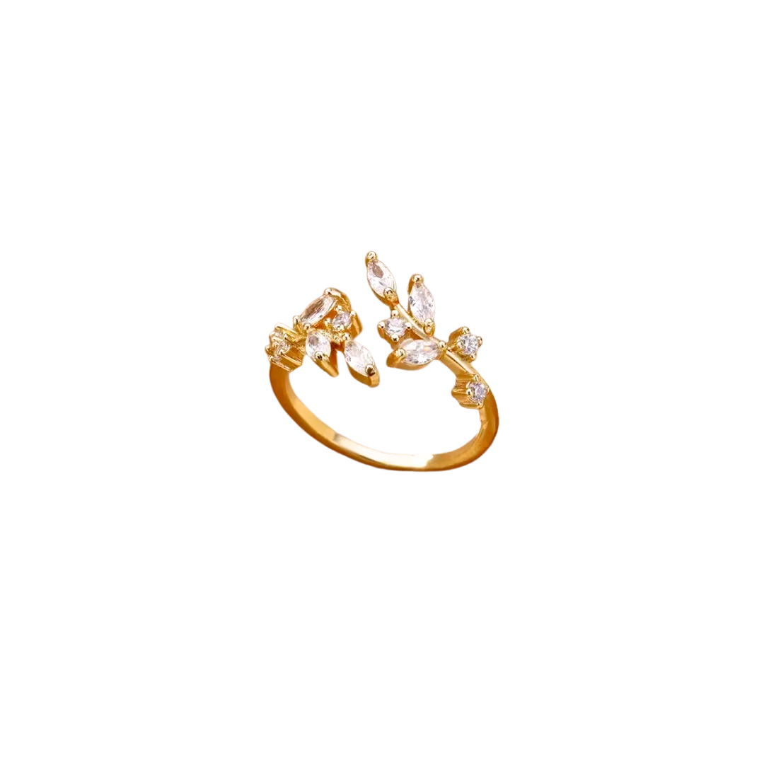 Oro 18K - Anillo “Rama Brillante” - LM®