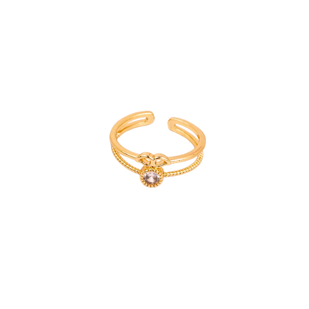 Oro 18K - Anillo “Brilla Sutil” - LM®