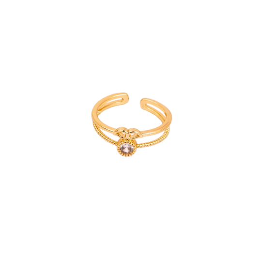 Oro 18K - Anillo “Brilla Sutil” - LM®