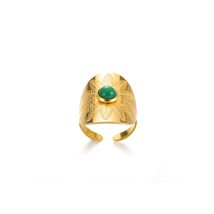 Oro 18K - Anillo “Esencia Verde” - LM®