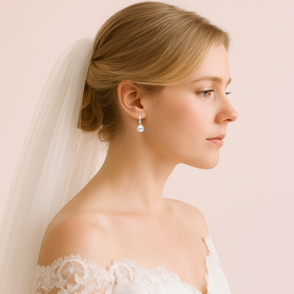 Acero y Plata S925 - Pendientes “Pure Pearl” – LM®